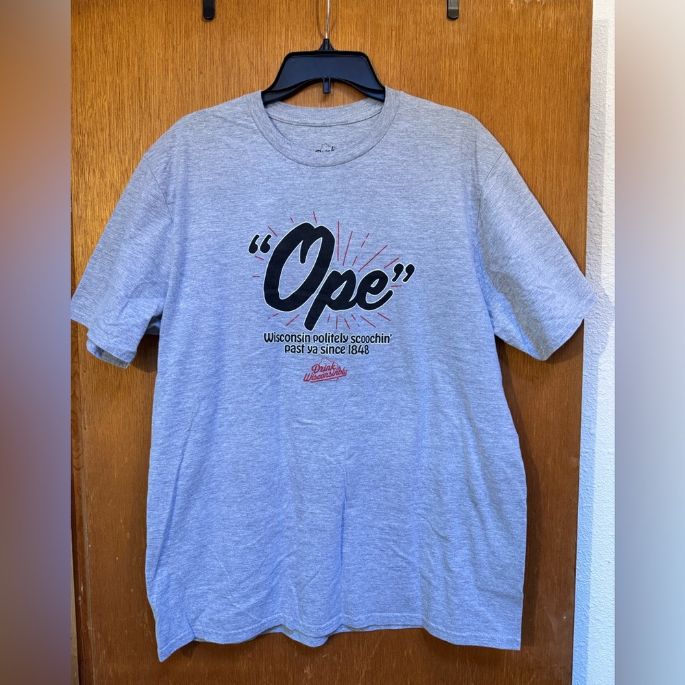 Wisconsin “Ope” tee. Size xl unisex